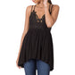 Lola Crochet Lace Cami - Plus