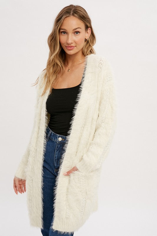 Paige Fuzzy Cardigan