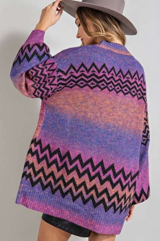 Bridget Zig Zag Cardigan