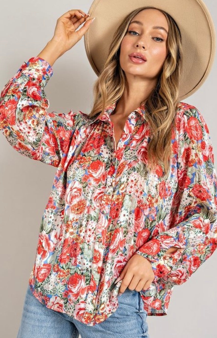 Erika Floral Blouse