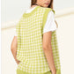 Abby Houndstooth Sweater Vest