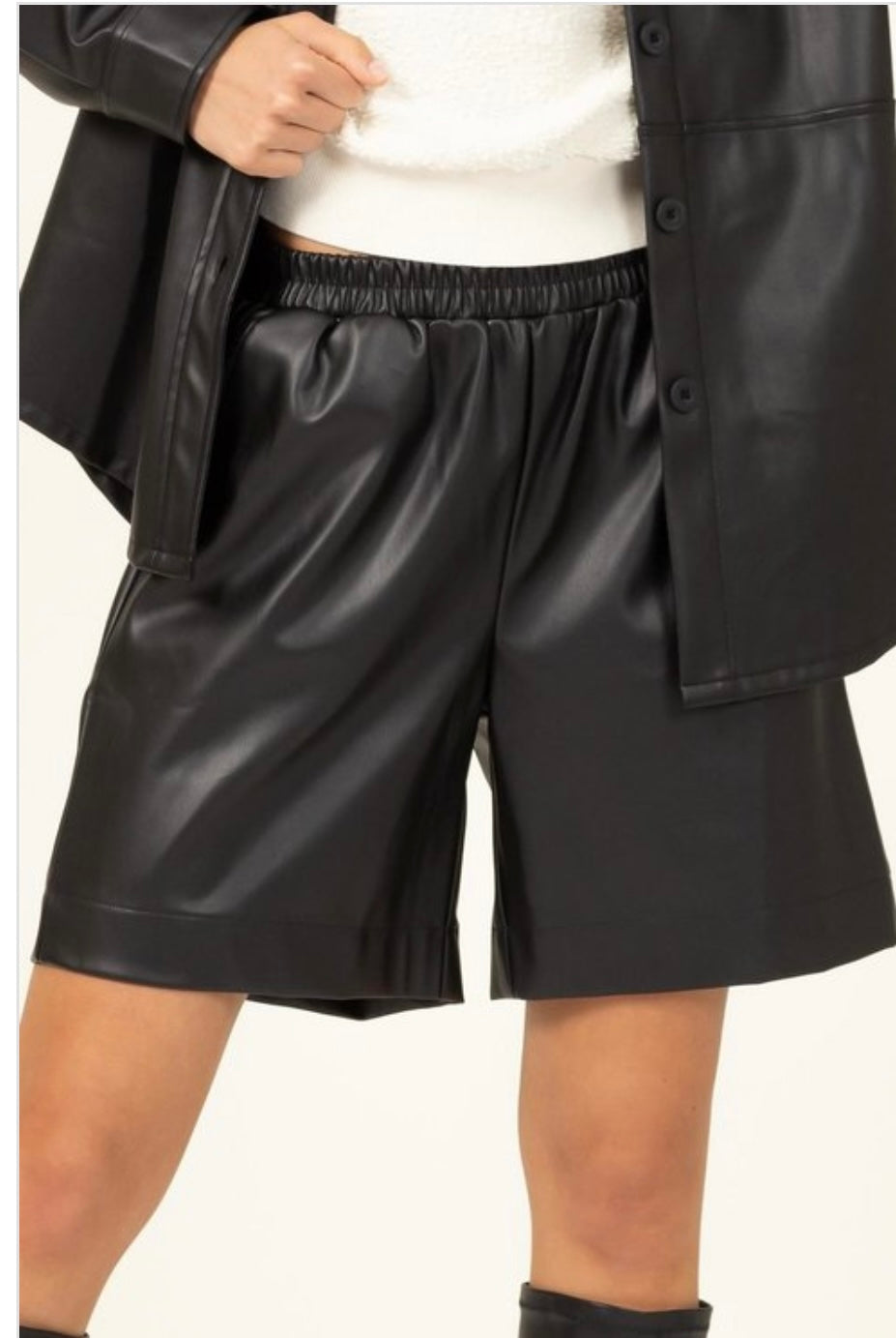 Lillie Pleather Shorts