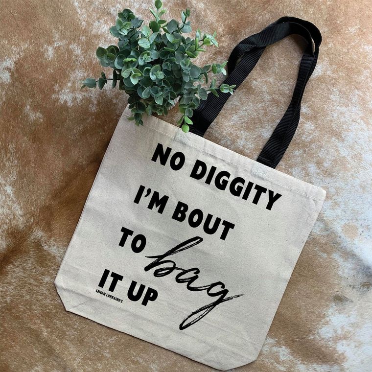 Penelope "No Diggity" Canvas Tote