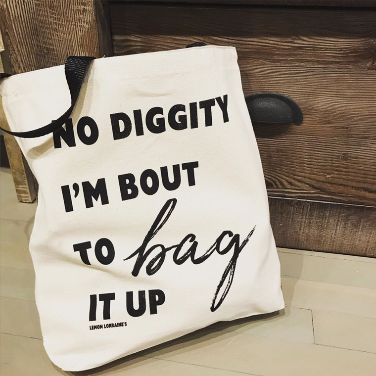 Penelope "No Diggity" Canvas Tote