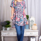 Emma Animal + Floral Babydoll Top