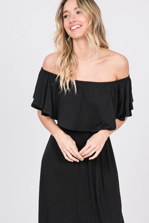 Cynthia Ruffled Maxi Dress