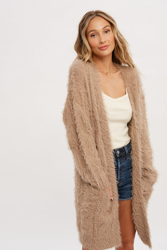 Paige Fuzzy Cardigan